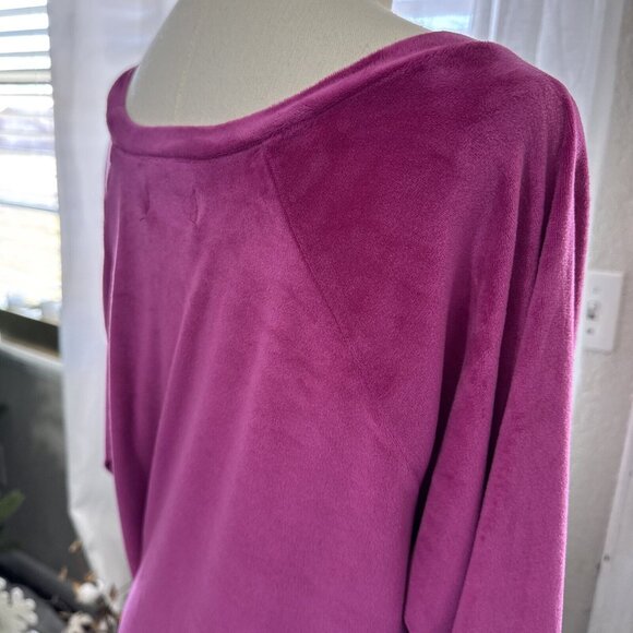 Women's Casual Pink Sweater Embellished XOXO Logo Raglan Long Sleeve Sz XL - Picture 5 of 10
